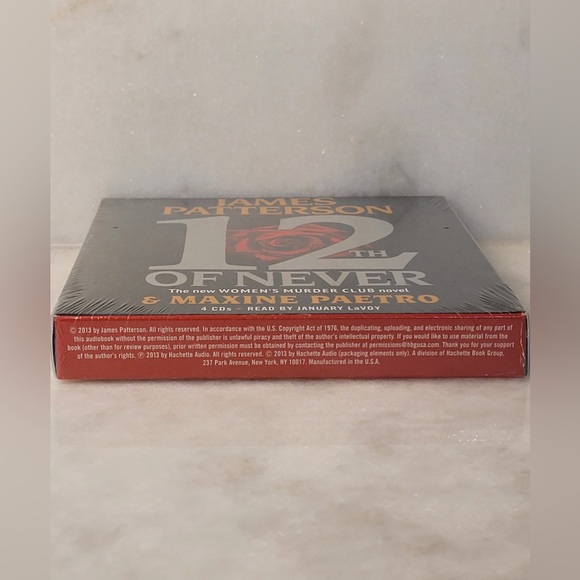 James Patterson 12th of Never Audiobook CDs - Picture 5 of 6